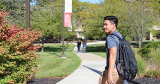 engineering technology major Alex Cabungcal on campus