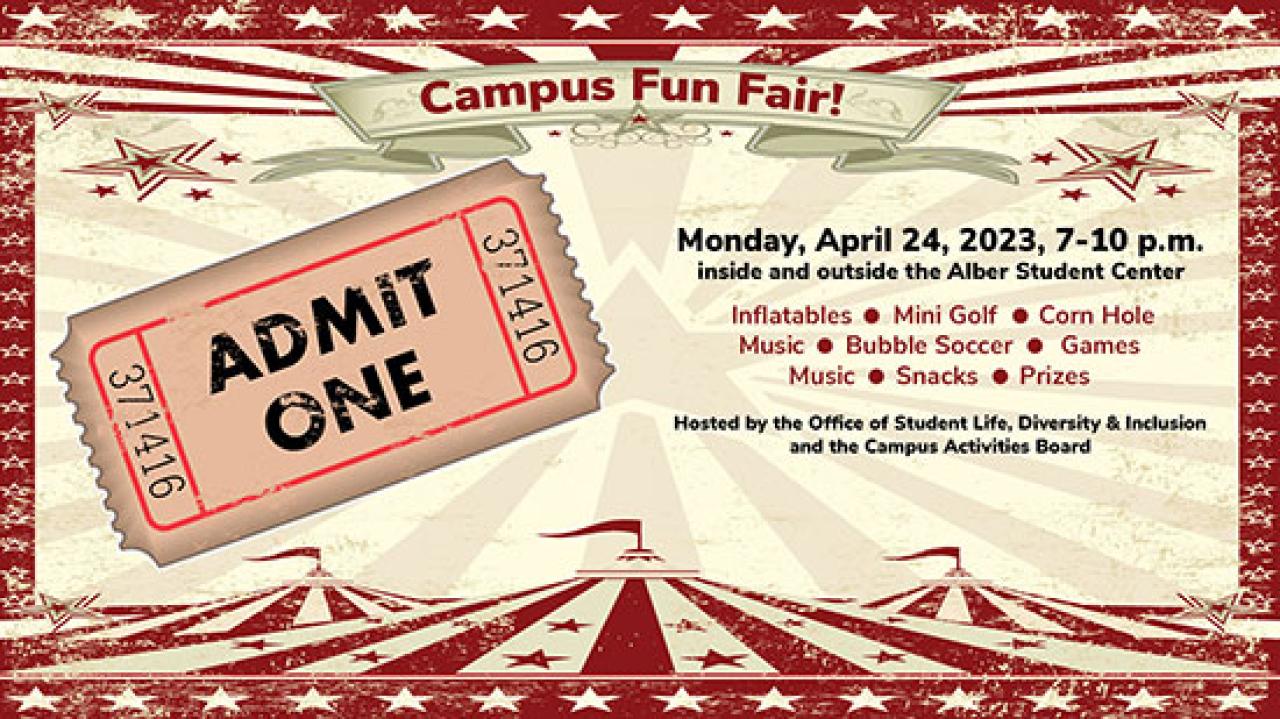 picture of Campus funfair flyer