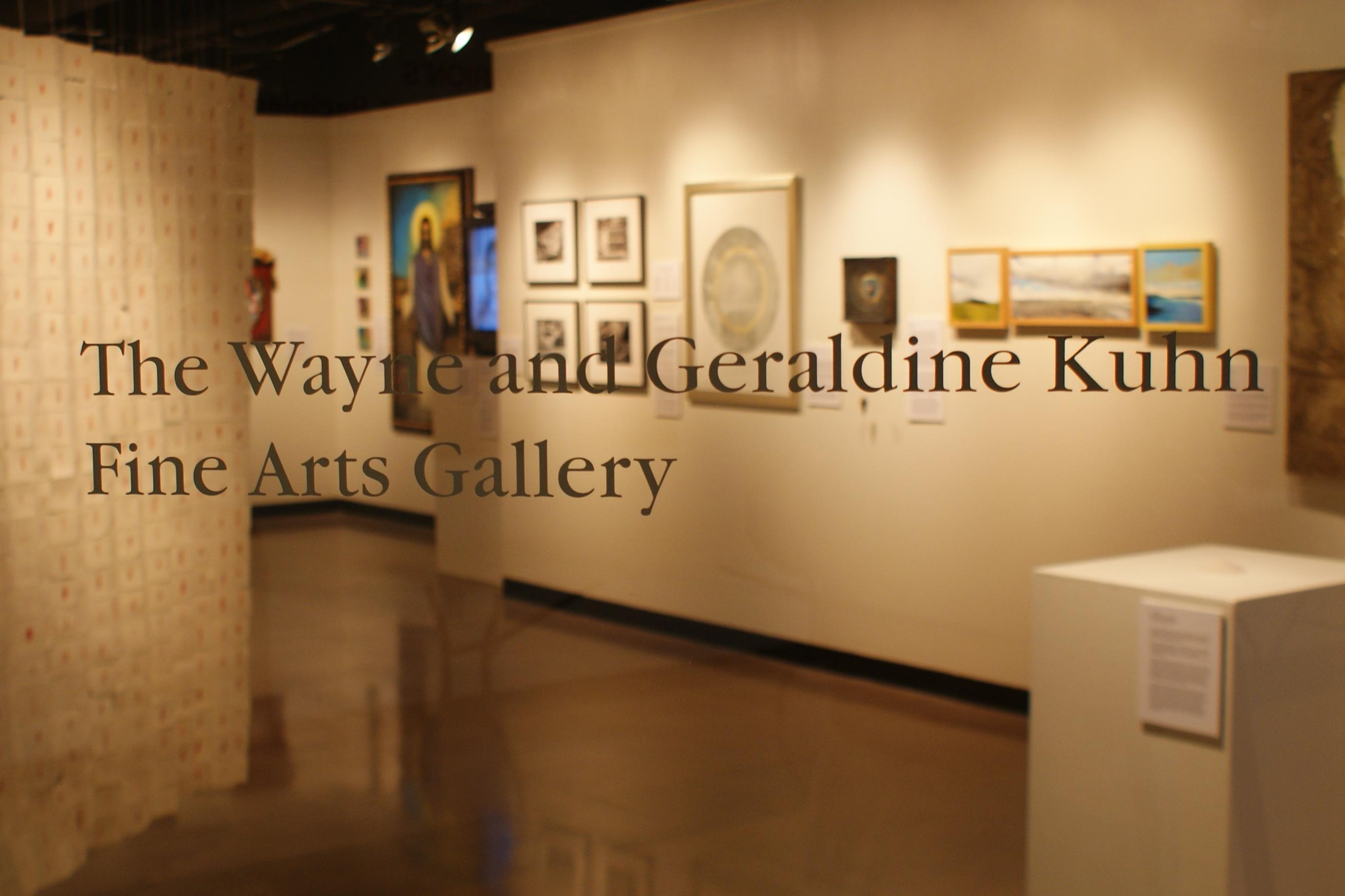 looking inside an art gallery exhibit