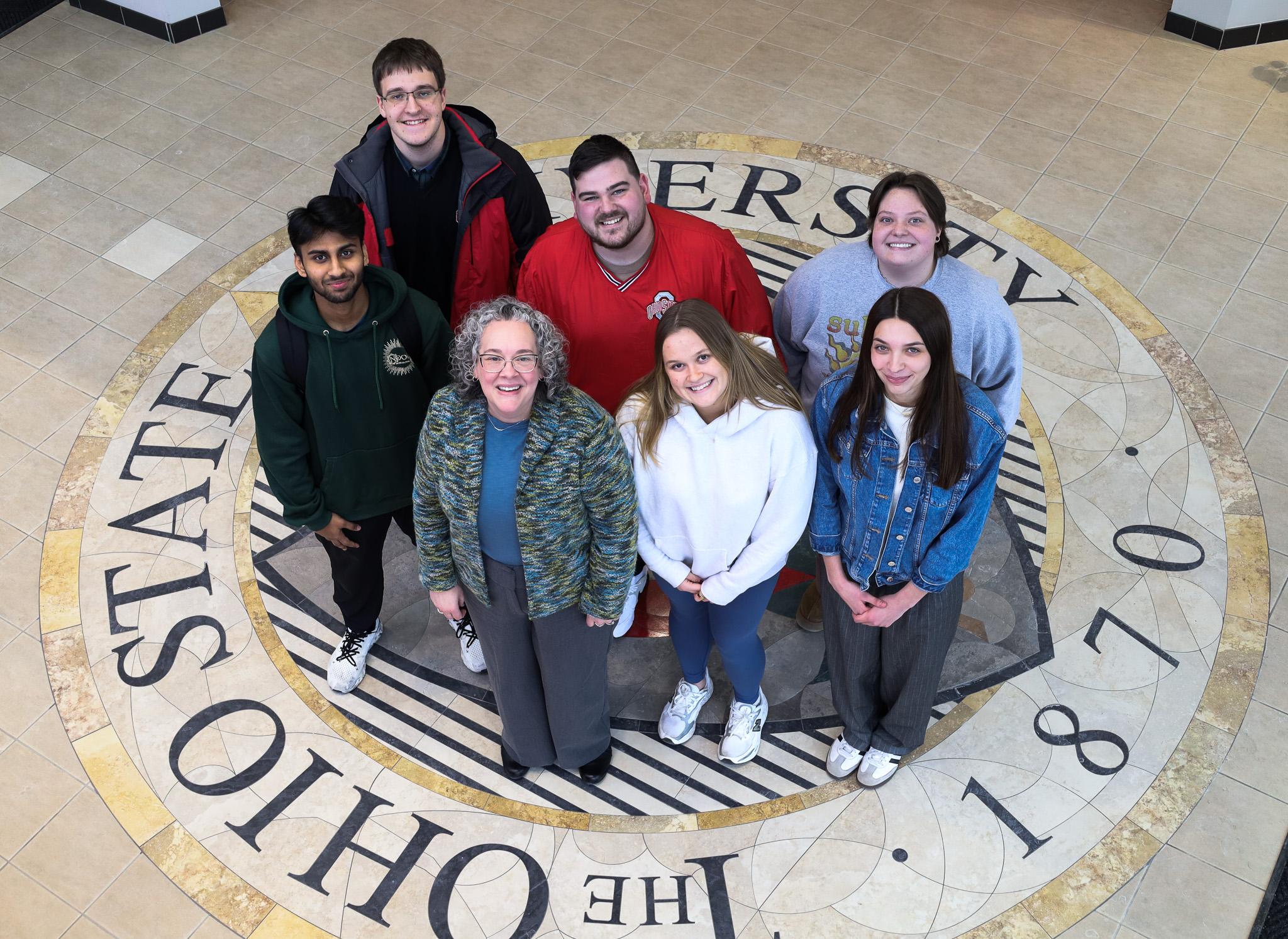 student advisory group photo with the dean