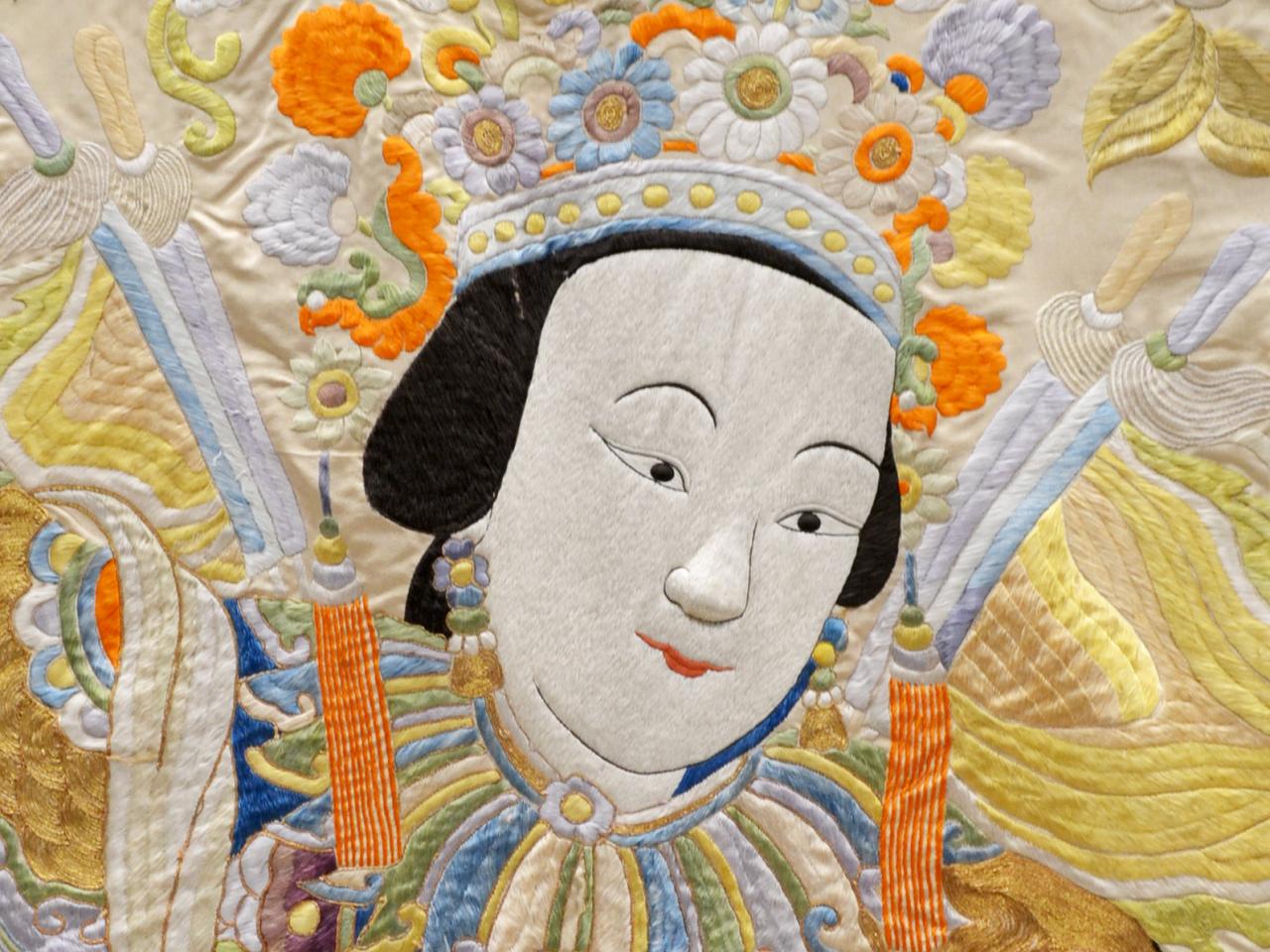 Chinese figure tapestry