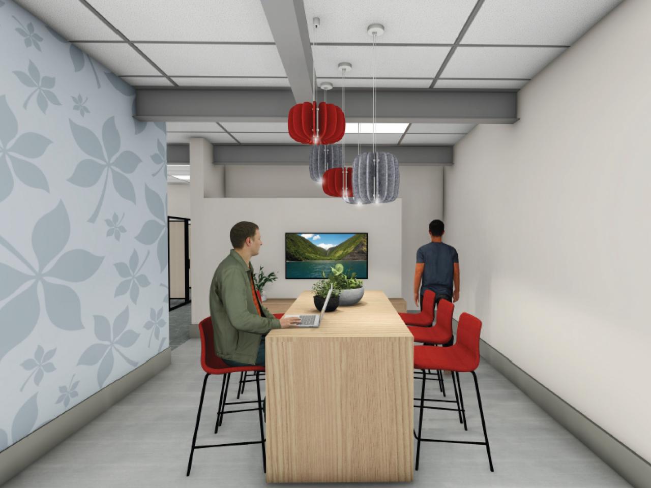 computer rendering of downtown hub