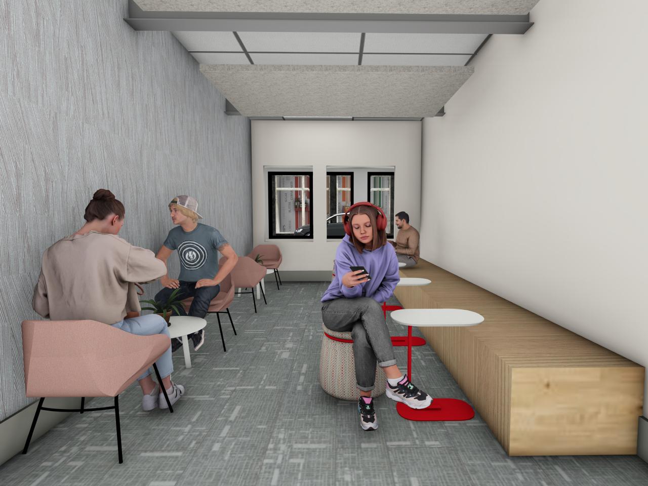 computer rendering of downtown hub