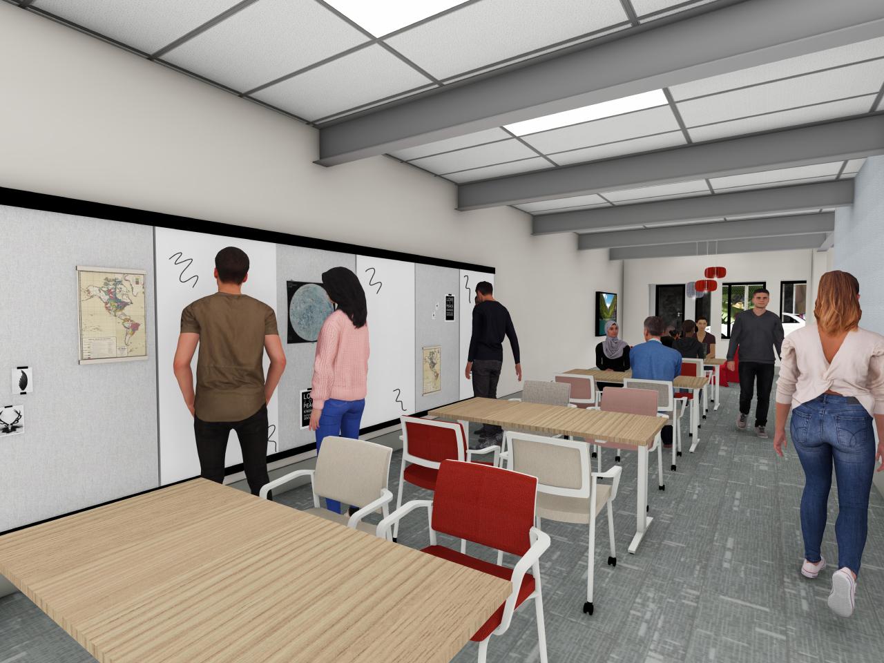 computer rendering of downtown hub