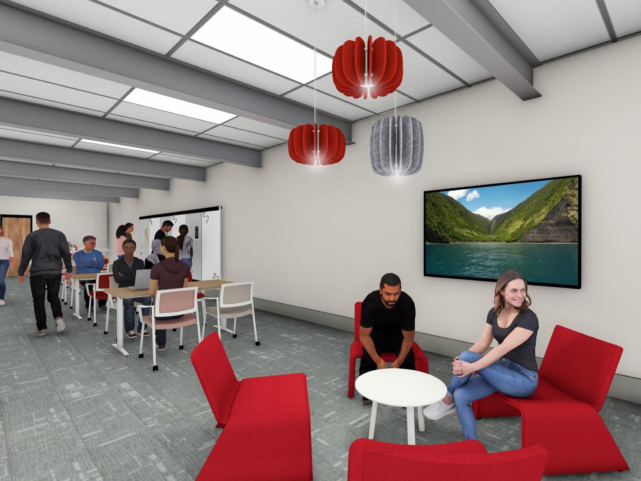 a computer rendering of the Ohio State Marion downtown hub