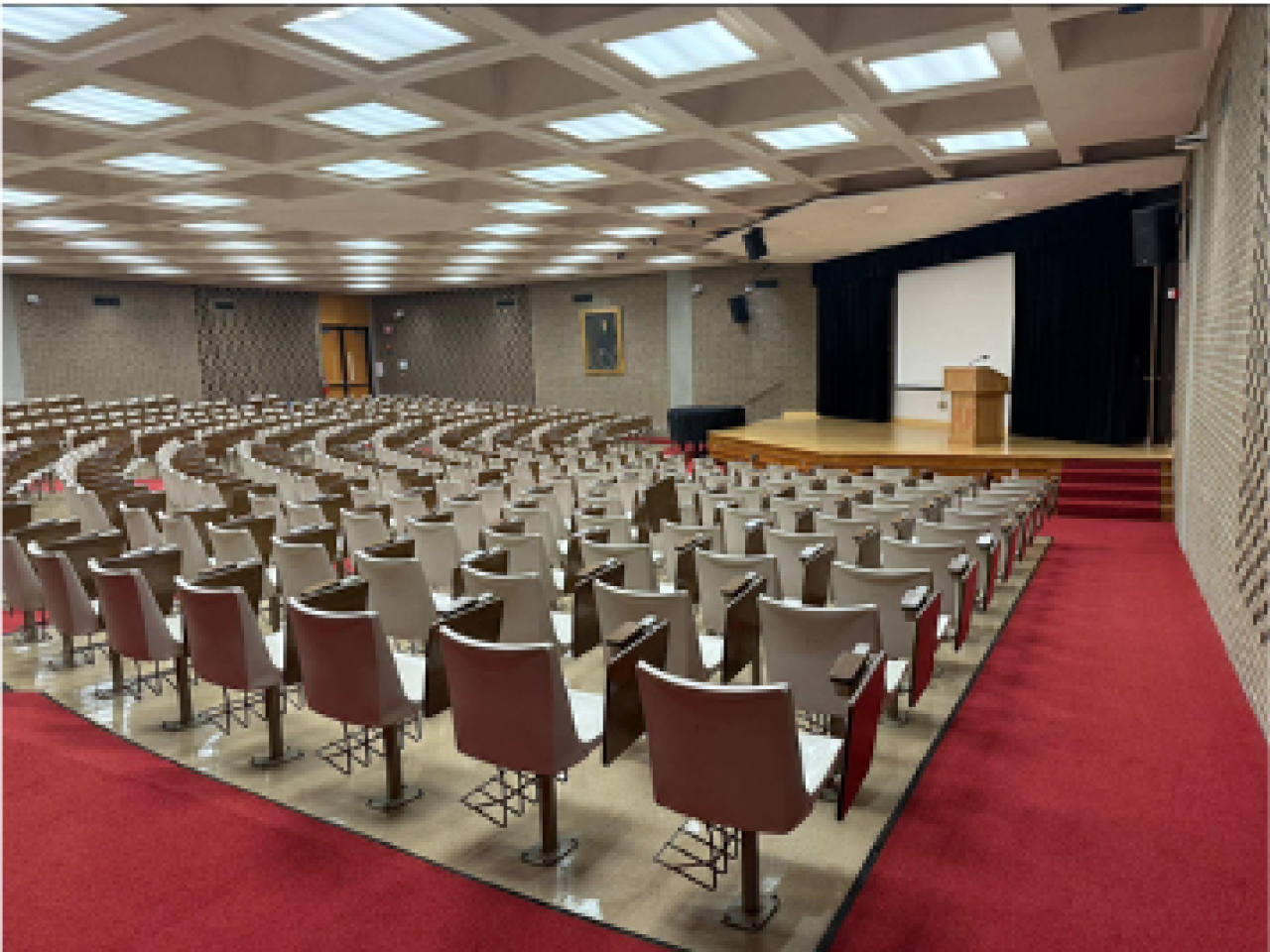 wide angle shot of the morrill hall auditorium