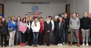 group of Amy Tibbals class from The Ohio State University at Marion pictured in the Boys & Girls Club of Marion County