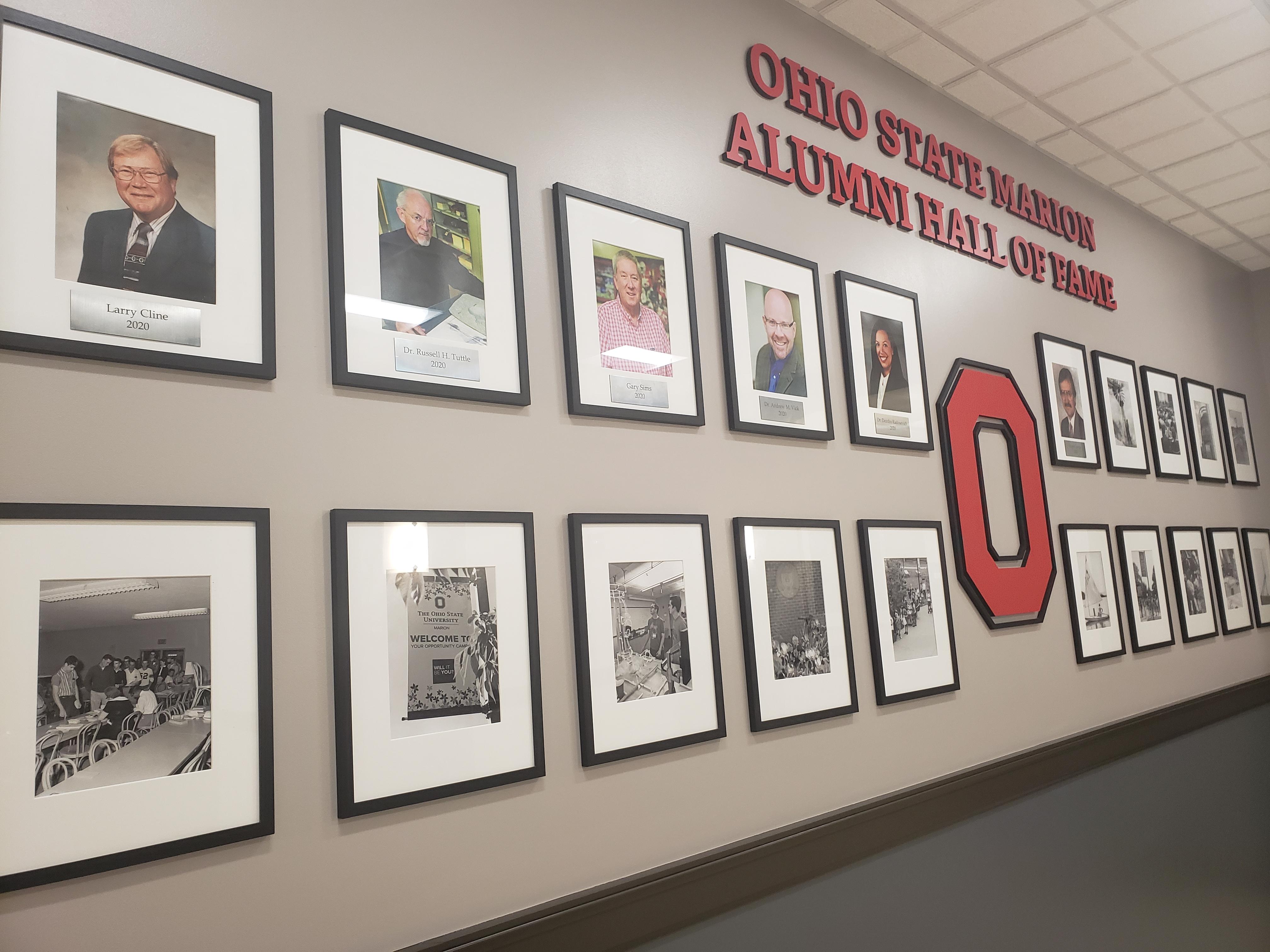 Ohio State Marion Alumni Hall of Fame wall