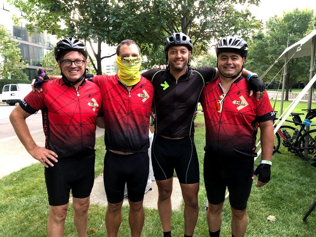members of Team Marion posing for picture at Pelotonia 2021