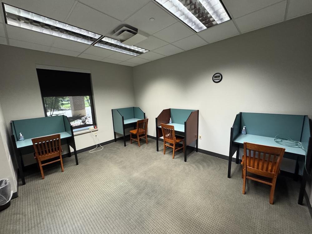 the testing area of the office of disability services
