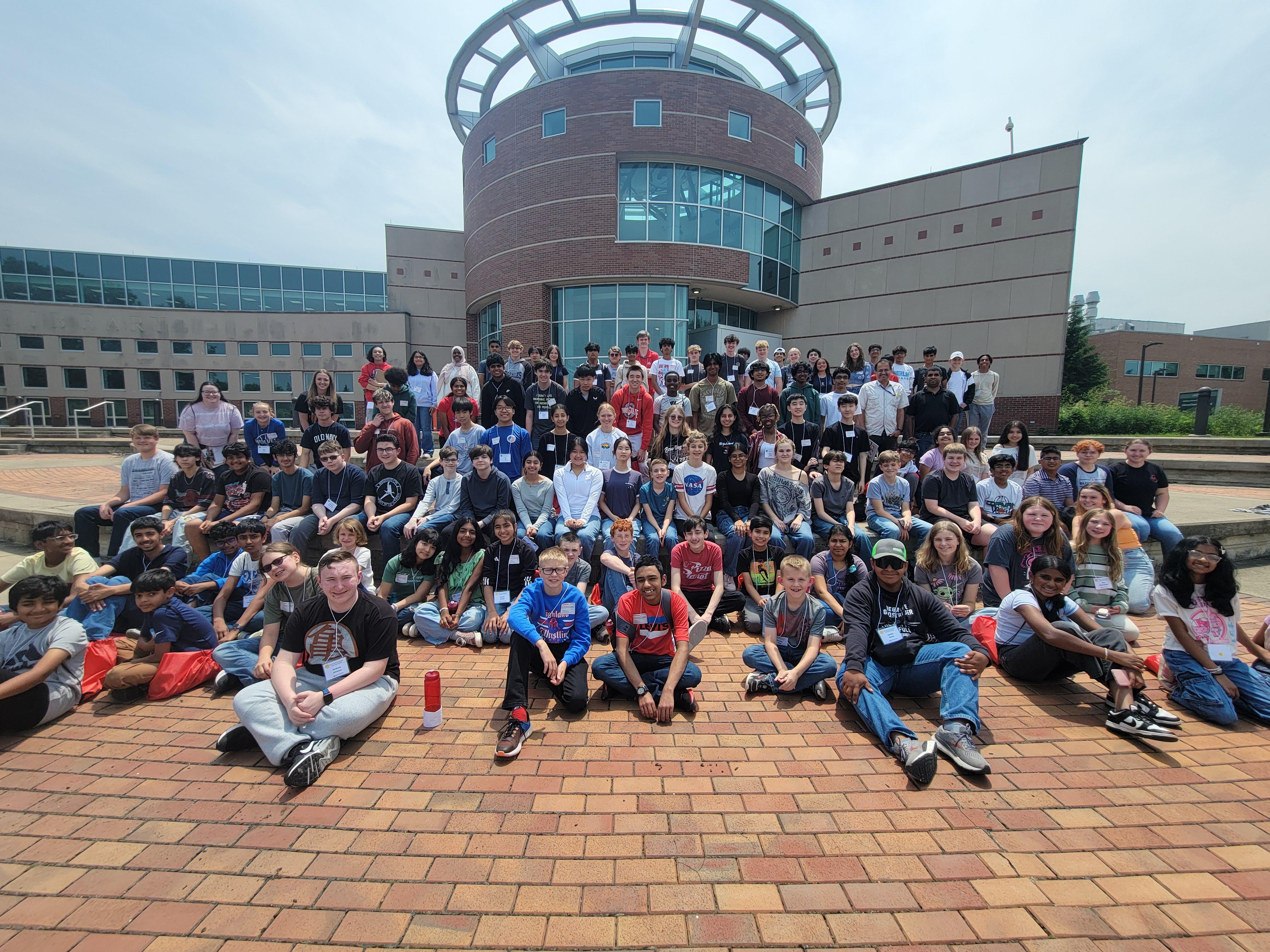 group of summer camp participants 