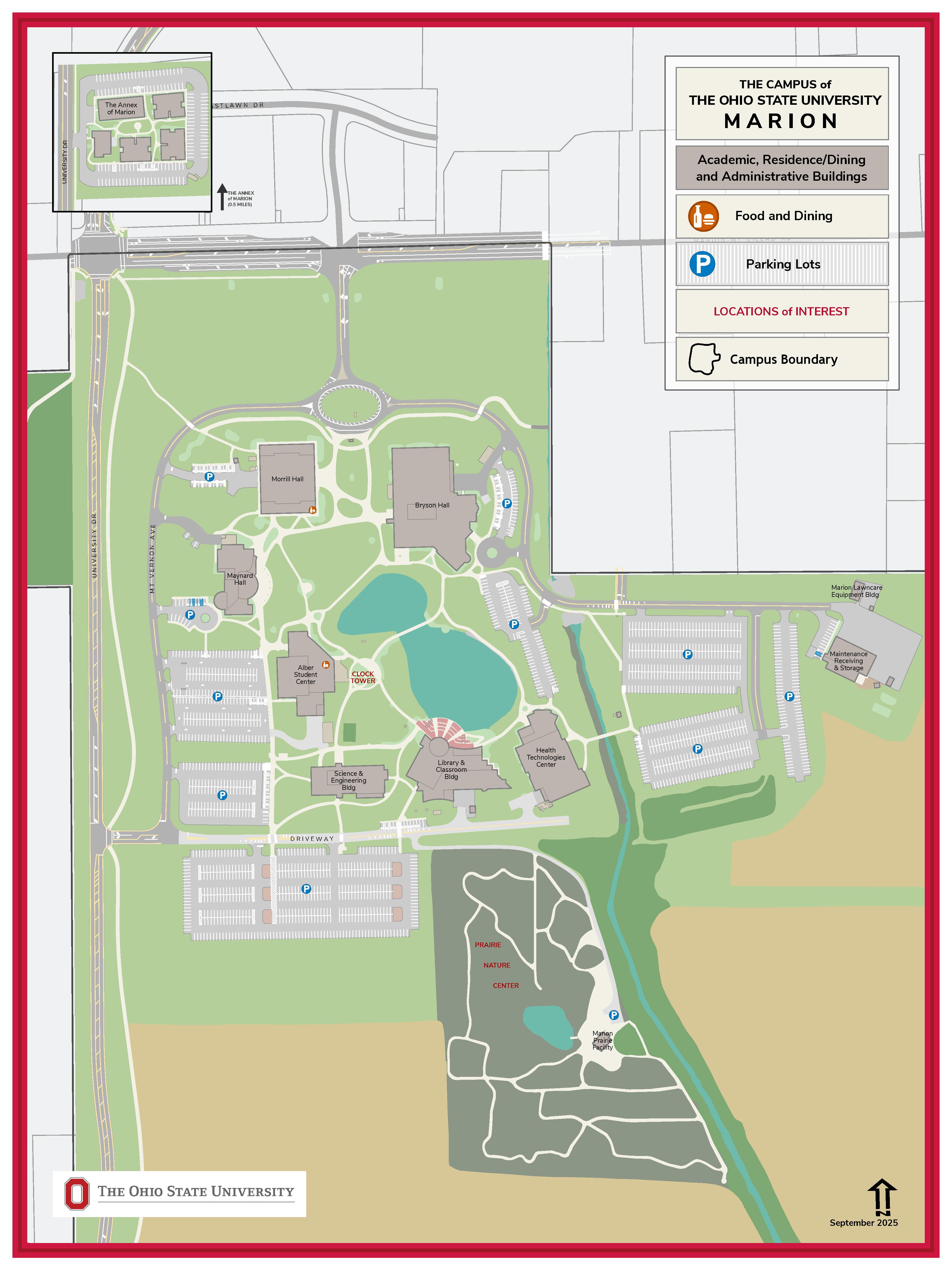 map of the Marion campus