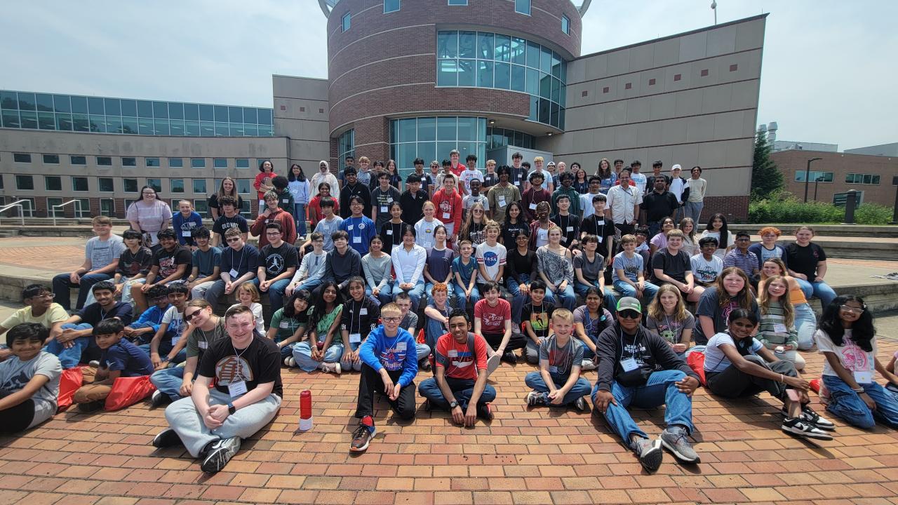 group of summer camp participants 