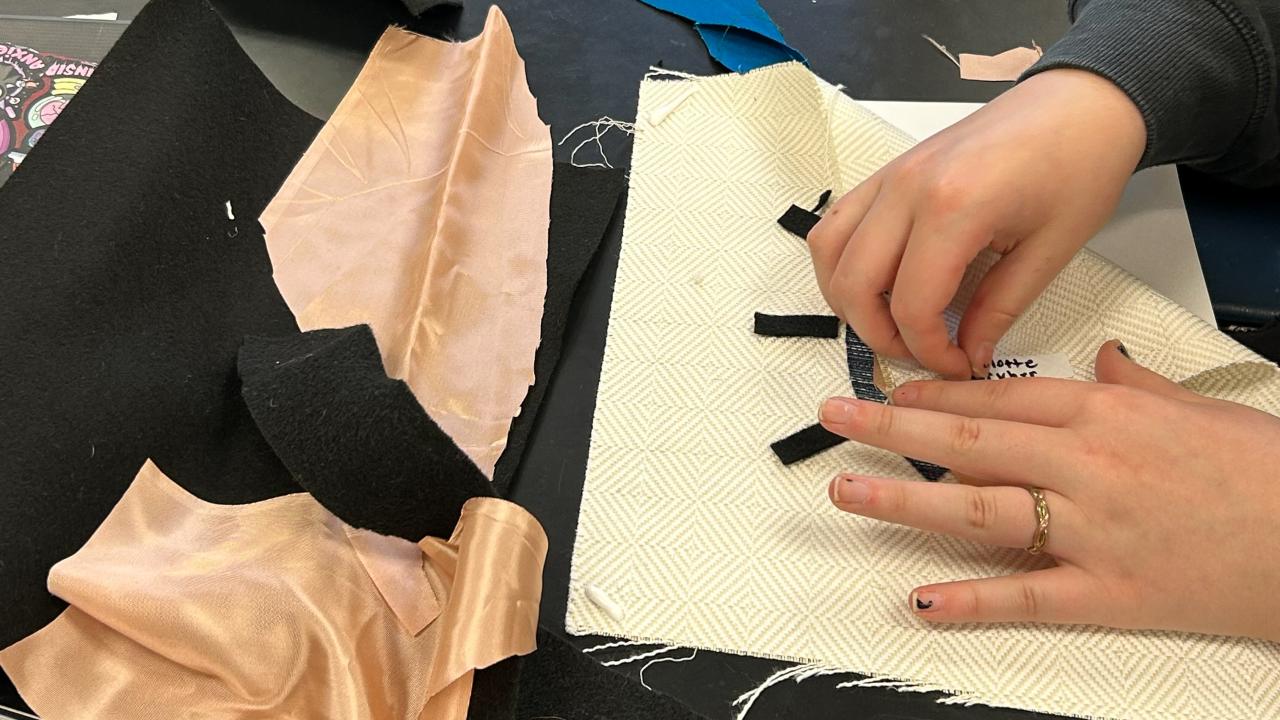 students making crafts